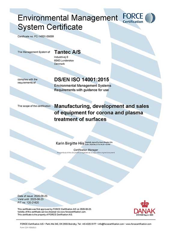 Certificate-FC-14001-08699